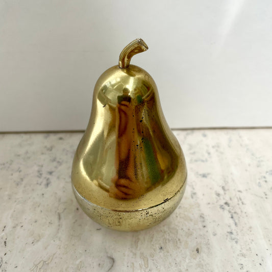 Vintage Avon Silver Pear Crème Sachet Perfume Bottle 19ml Empty