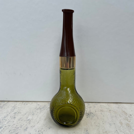 Vintage Avon The Pipe Green Glass Oland After Shave Bottle 60ml