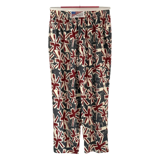 British Union Jack Flag Vintage Trousers in Red, White and Blue