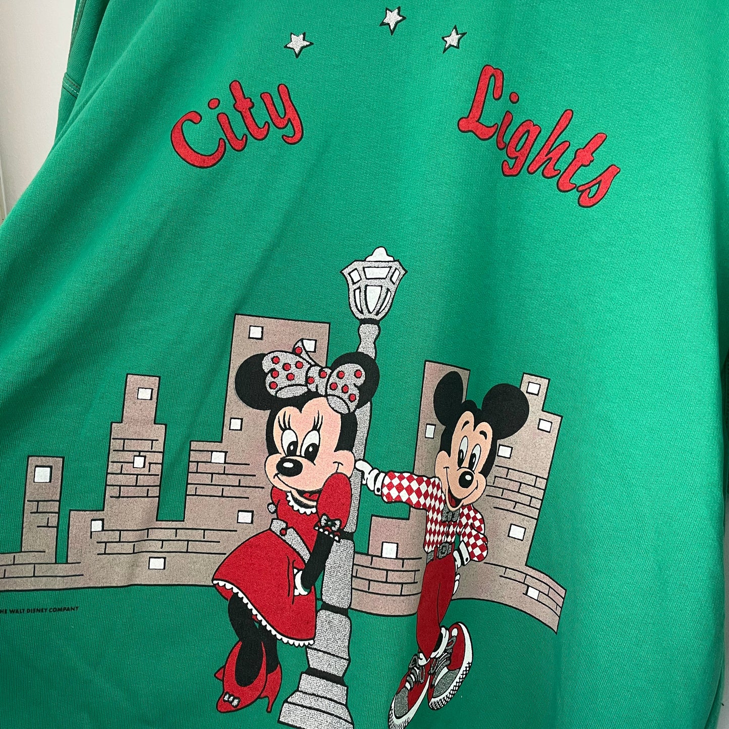 Vintage Disney City Lights Minnie & Mickey Mouse Sweatshirt