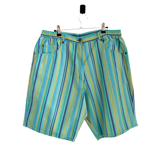 Vintage East Coast Trading Co Striped Shorts in Blue and Green