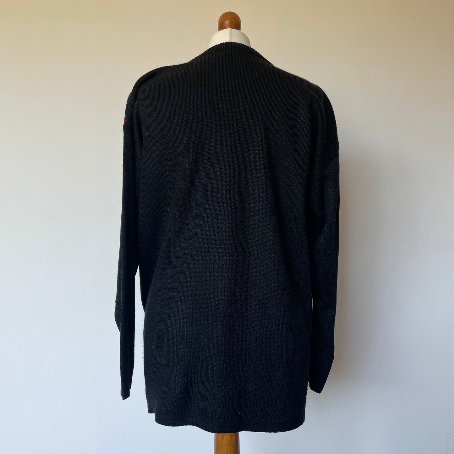 Vintage Classics by Snatch Knitted Harlequin Jumper in Red and Grey