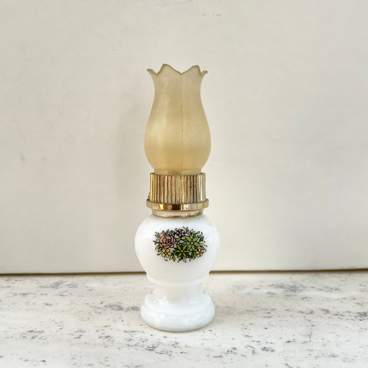 Vintage Avon 70s Hurricane Oil Lamp Perfume Bottle Empty 10ml
