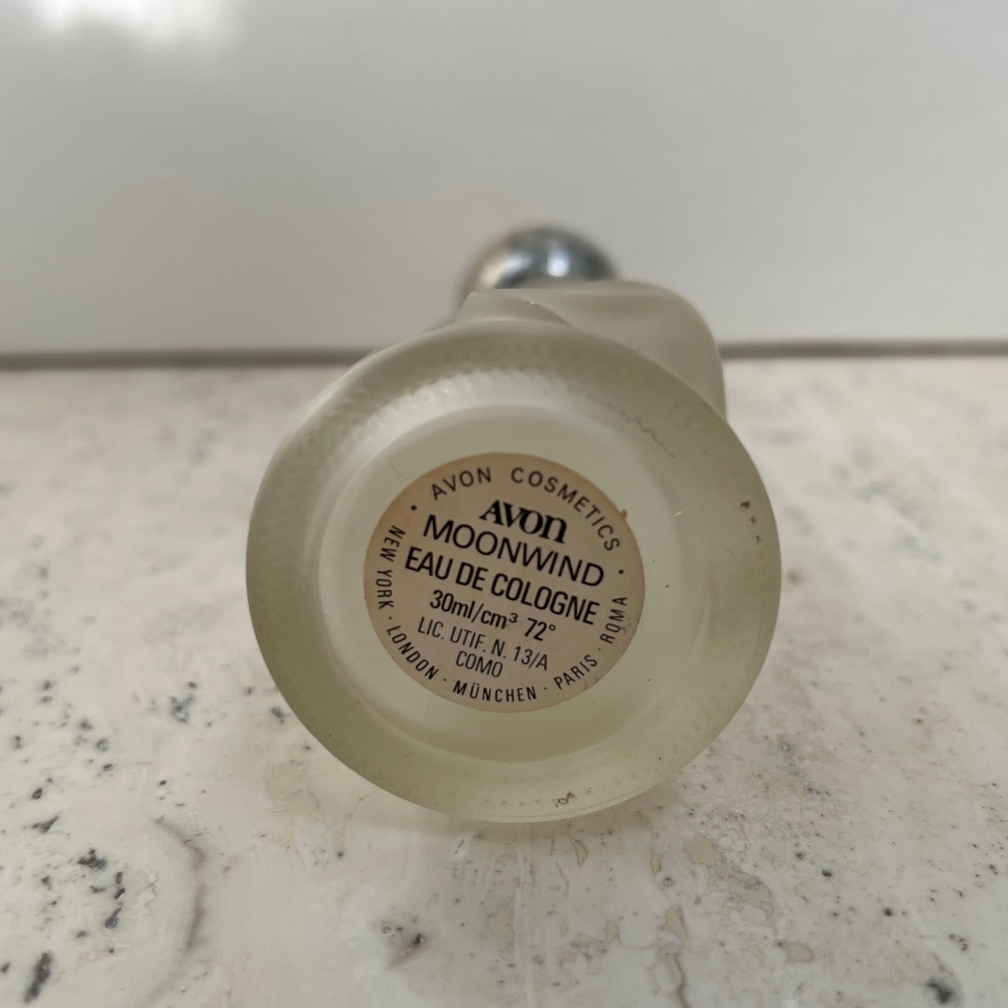 Vintage Avon Lovable Seal Moondwind Eau De Cologne Bottle. 30ml. Empty