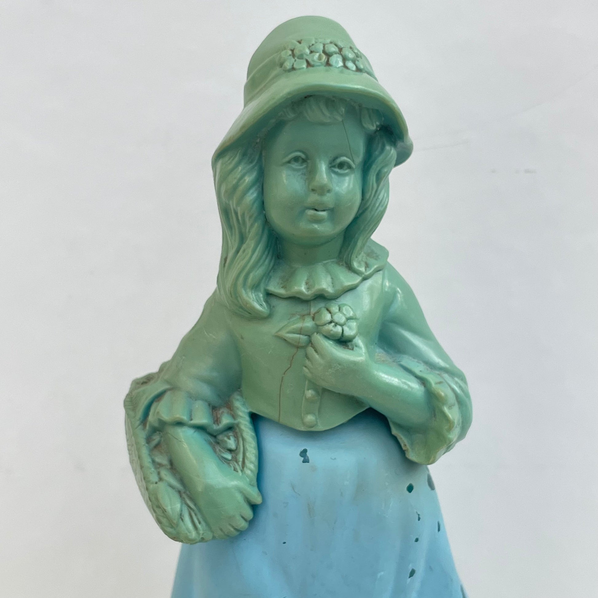 Vintage Avon Little Girl Blue Figure Perfume Bottle 90ml Empty