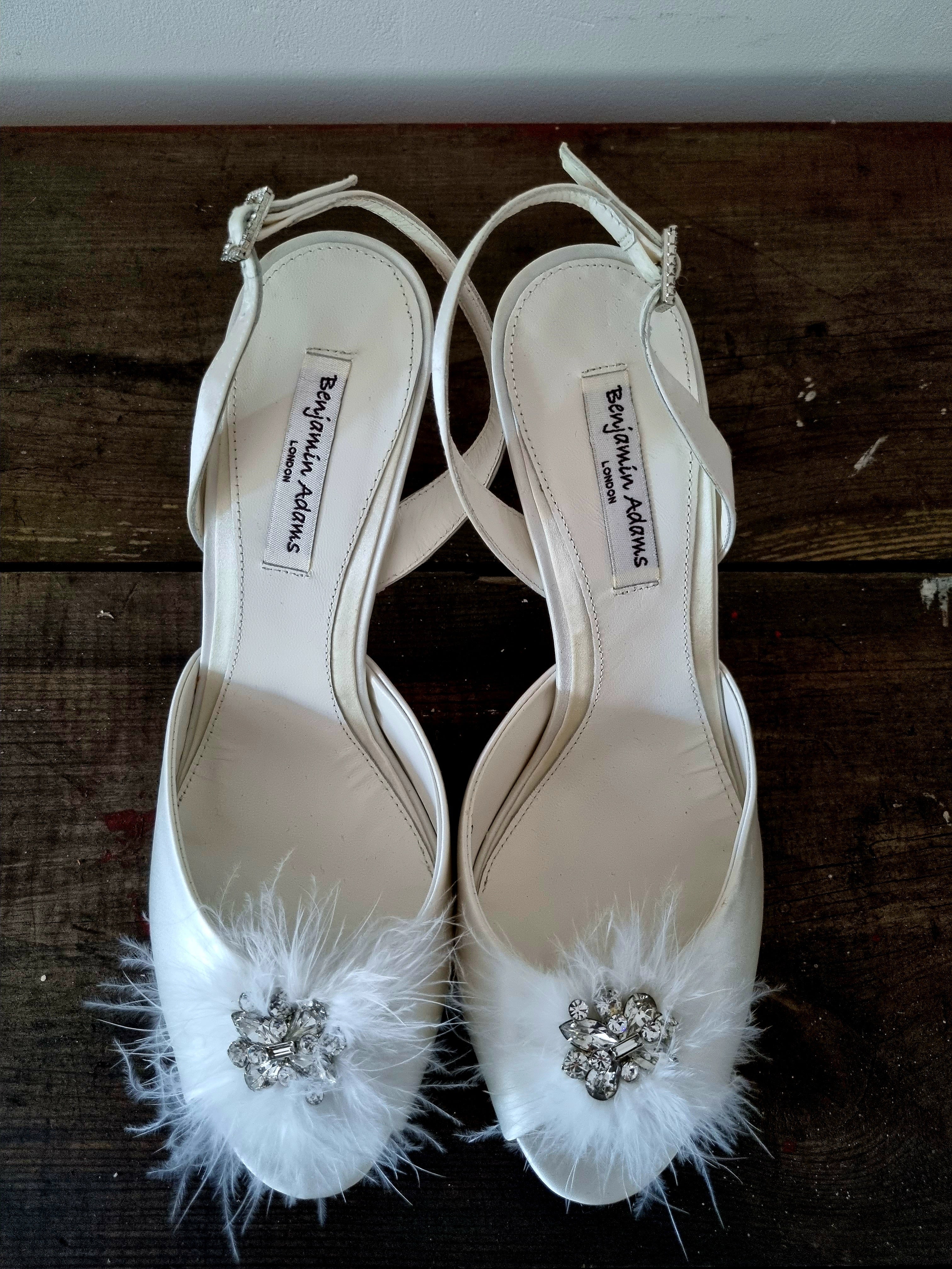 Benjamin Adams Leather Soled Bridal Shoes UK6 Wedding