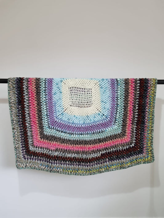 Multicoloured Crochet Blanket