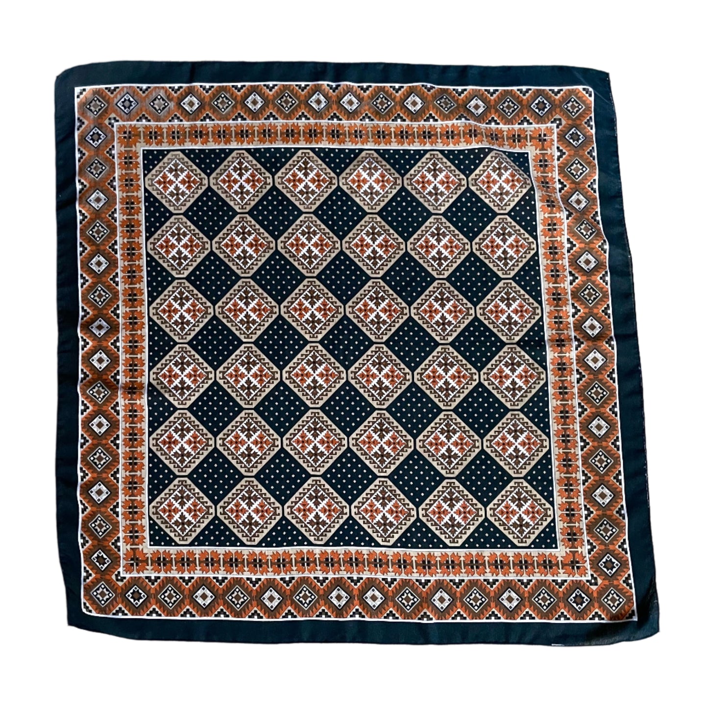 The Sheer Aztec One. Vintage Scarf | Vintage Accessories | Handmade Unique Design