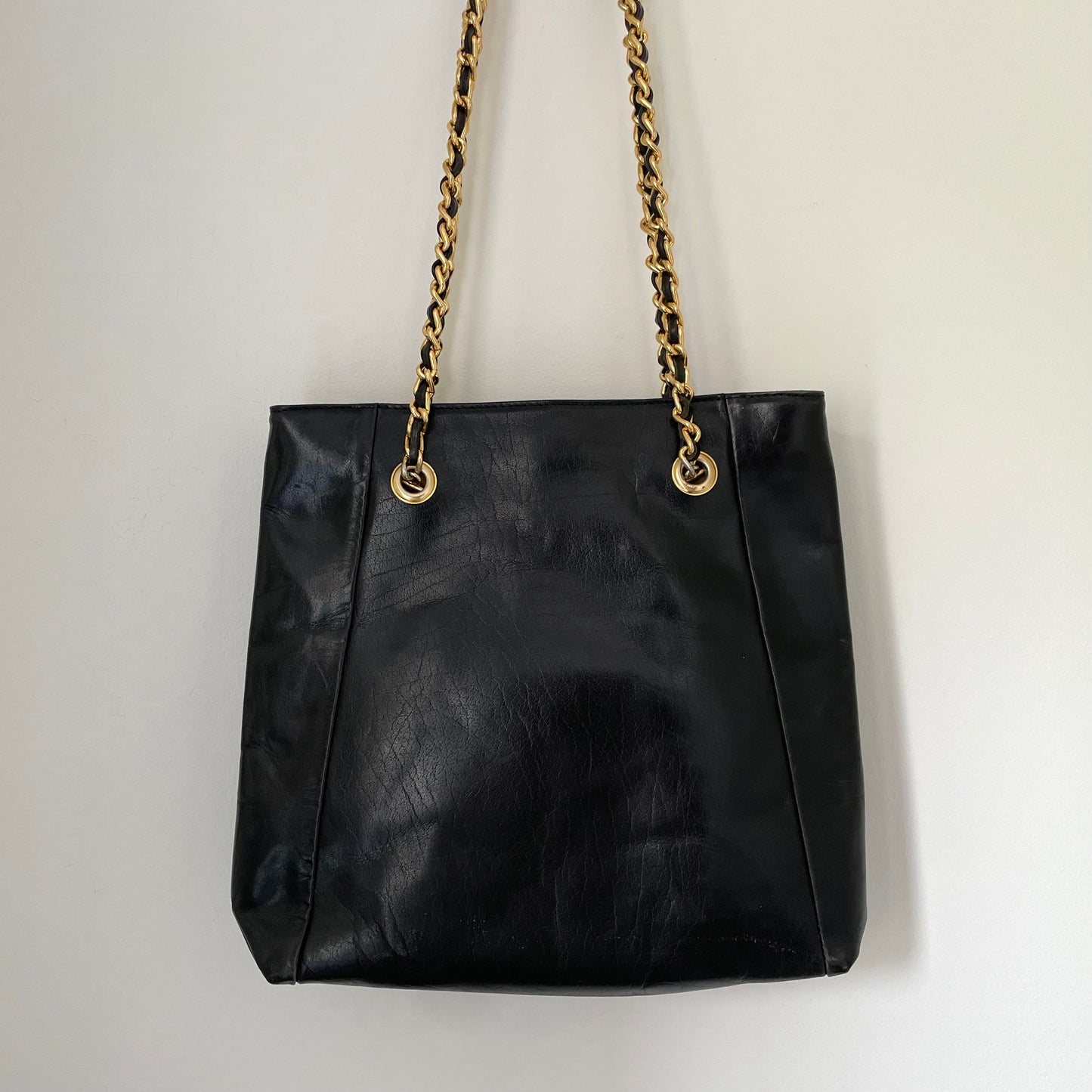 Pink Panther Leather Flower Motif Vintage Shoulder Bag