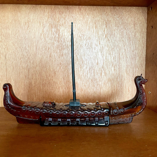 Vintage Avon Tai Winds Viking Long Boat Ship Men's Aftershave Bottle. Full and Sealed.