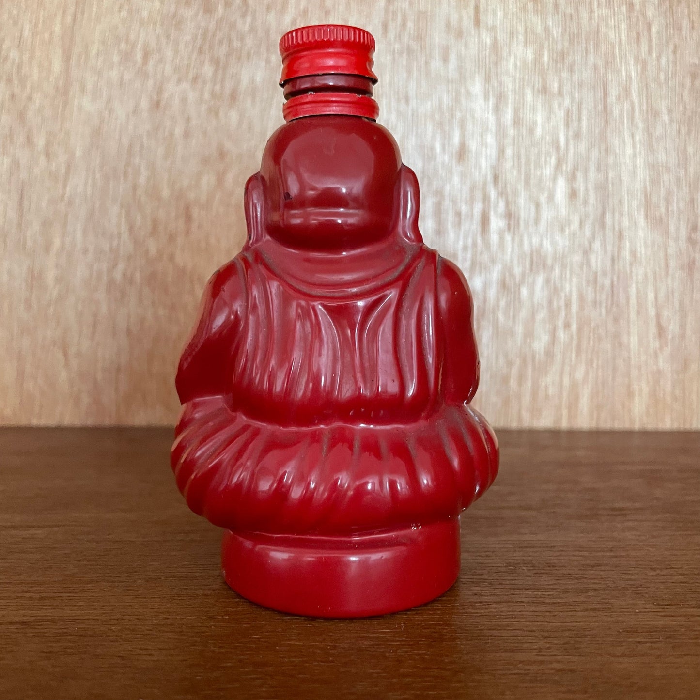 Vintage Red Glass Buda Spanish Liquor Bottle 90cc Collectable