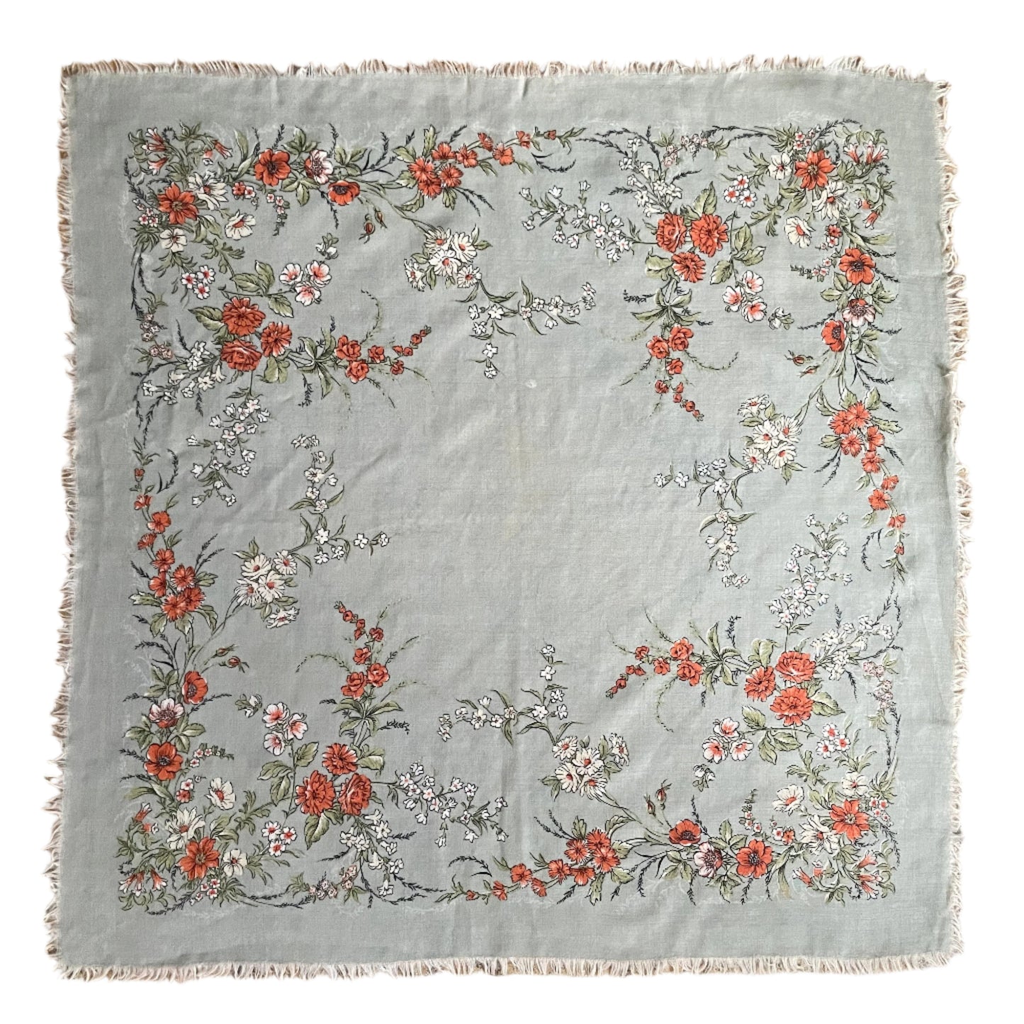 The Meadow Scarf Vintage Floral Design Handmade Accessory