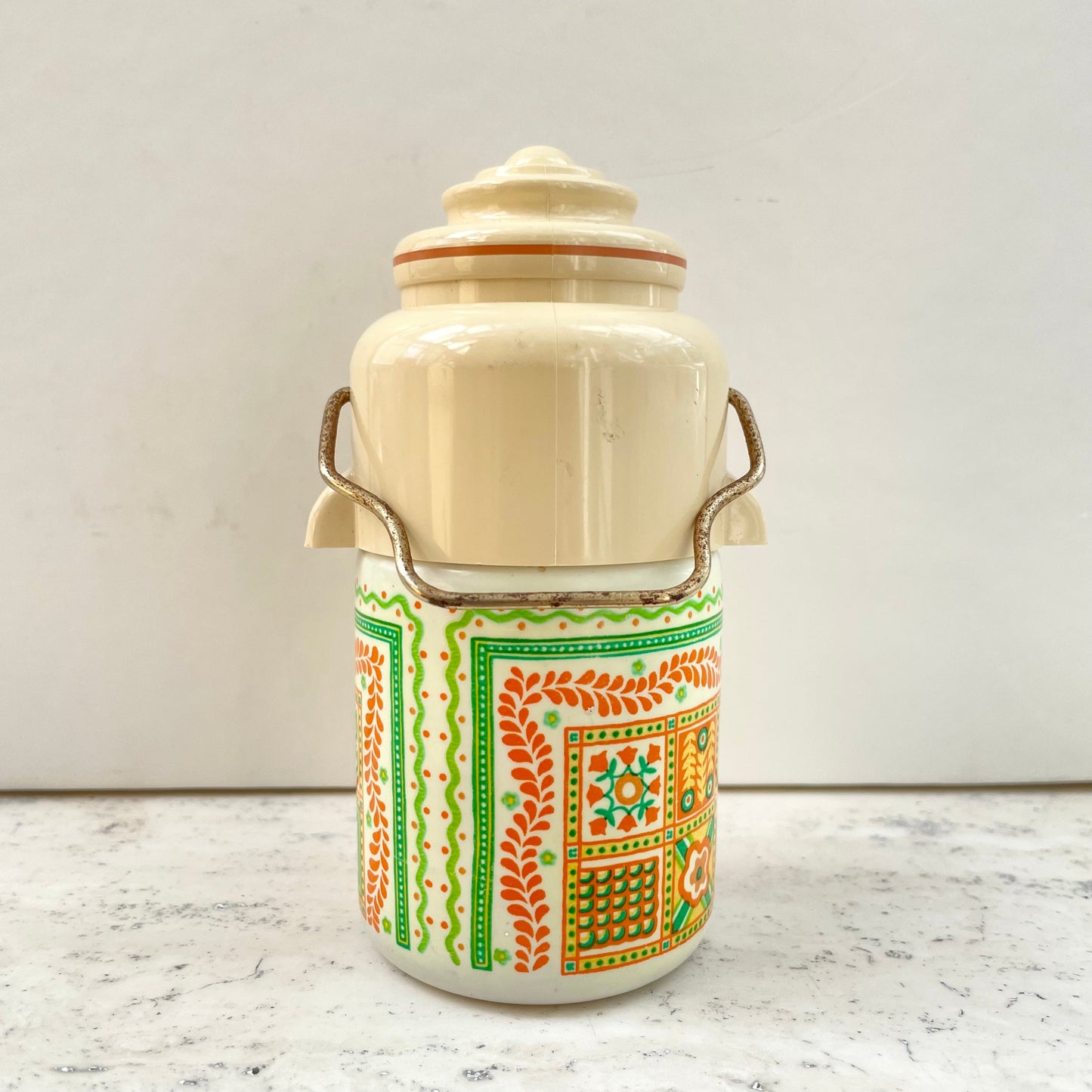 Vintage Avon 70s Patchwork Cologne Mist Flask Design Bottle 3oz
