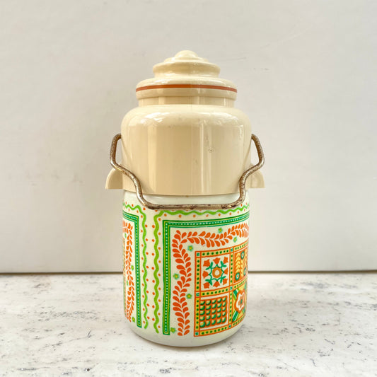 Vintage Avon 70s Patchwork Cologne Mist Flask Design Bottle 3oz