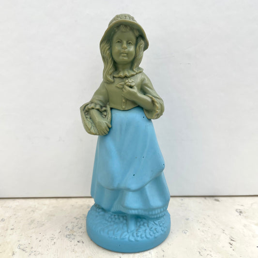 Vintage Avon Little Girl Blue Figure Perfume Bottle 90ml Empty