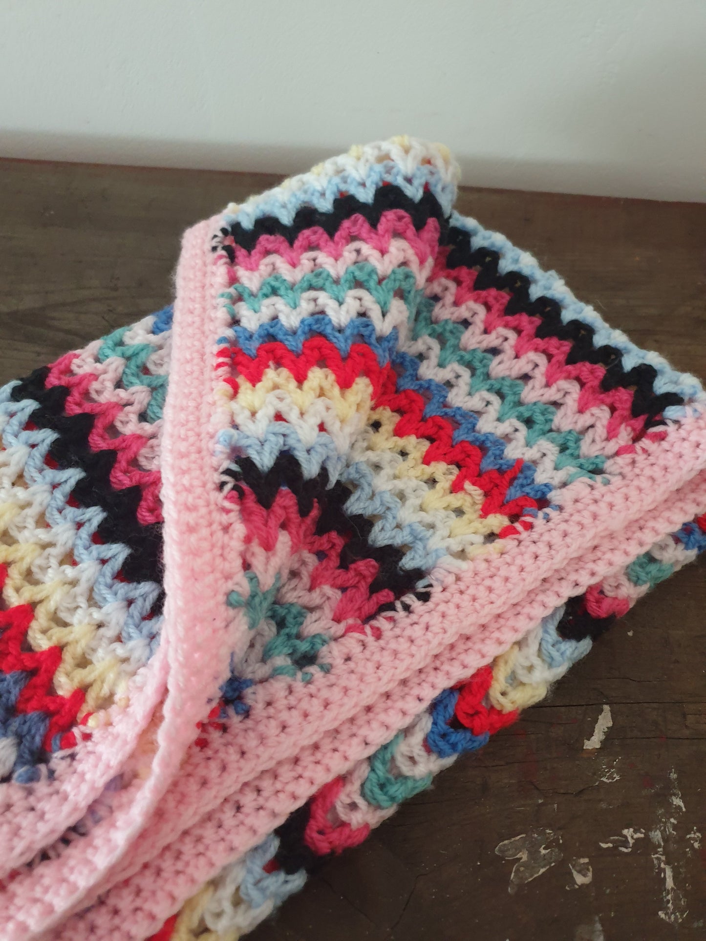 Striped Crochet Blanket