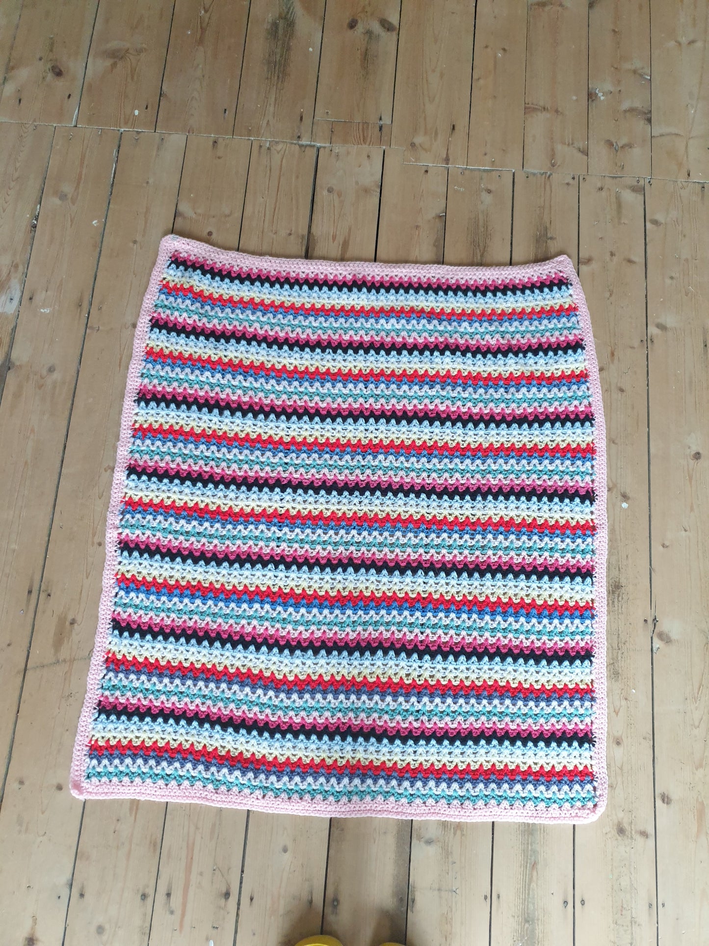 Striped Crochet Blanket