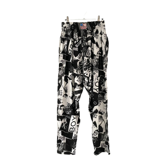 Boy Kings Road Graphic Newspaper Print Icon Elasticated Trousers