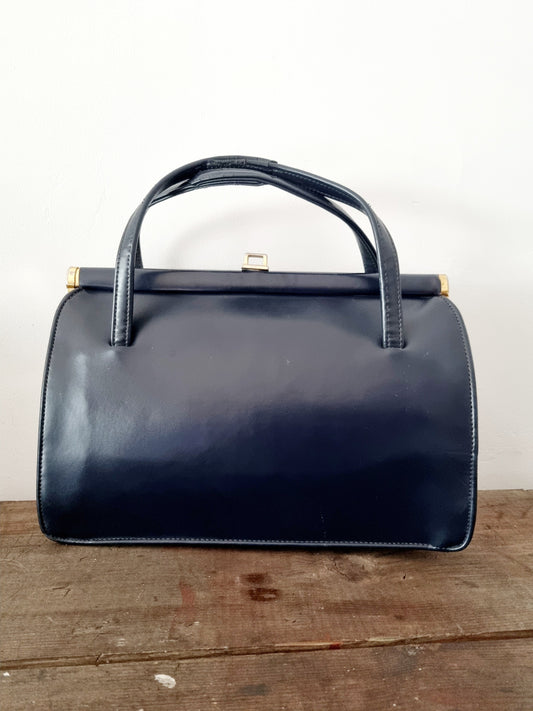 MacLaren Navy Blue Vegan Handbag.