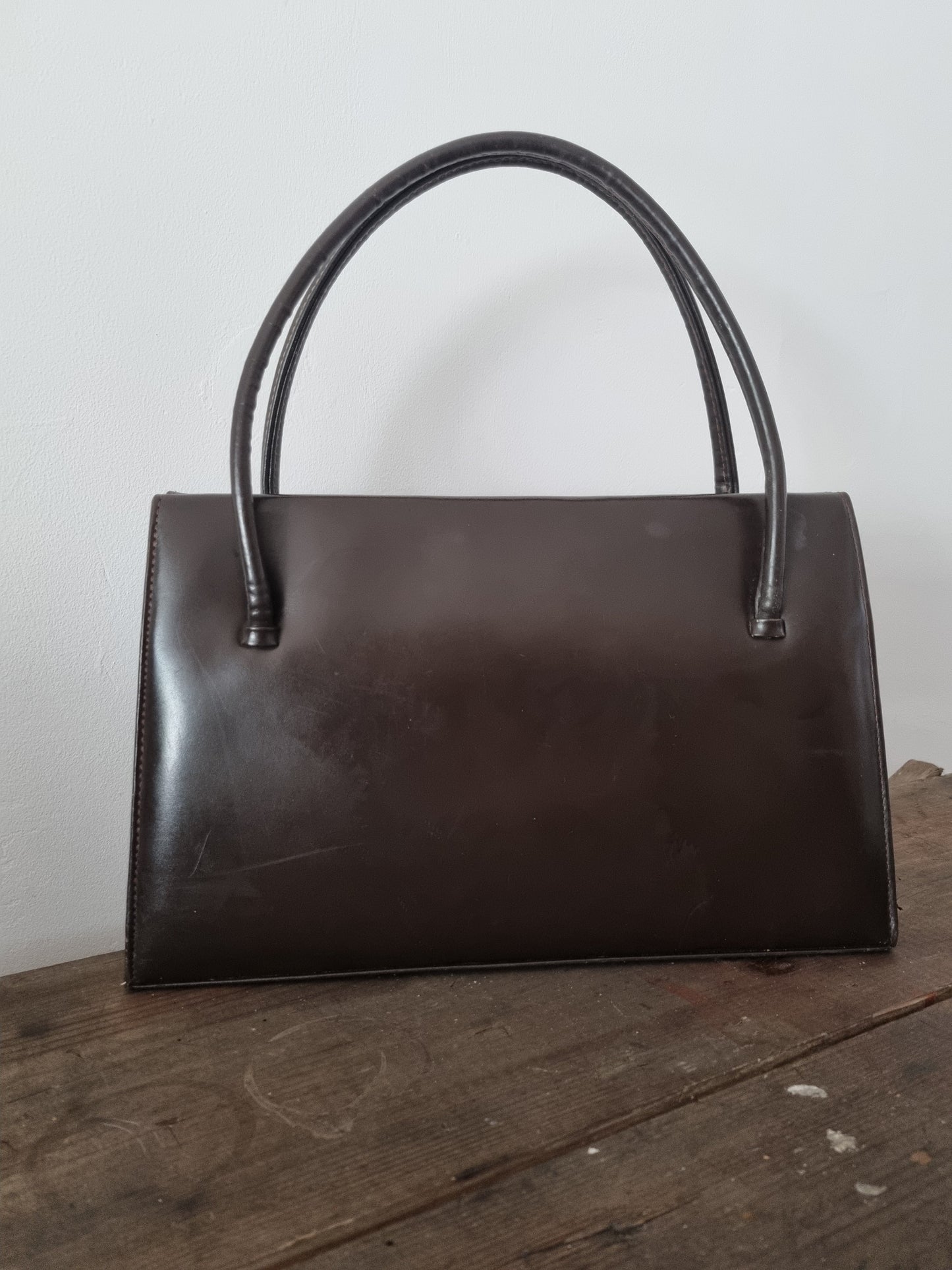 Brown Leather Waldybag. Made in England. In Flawless Condition.