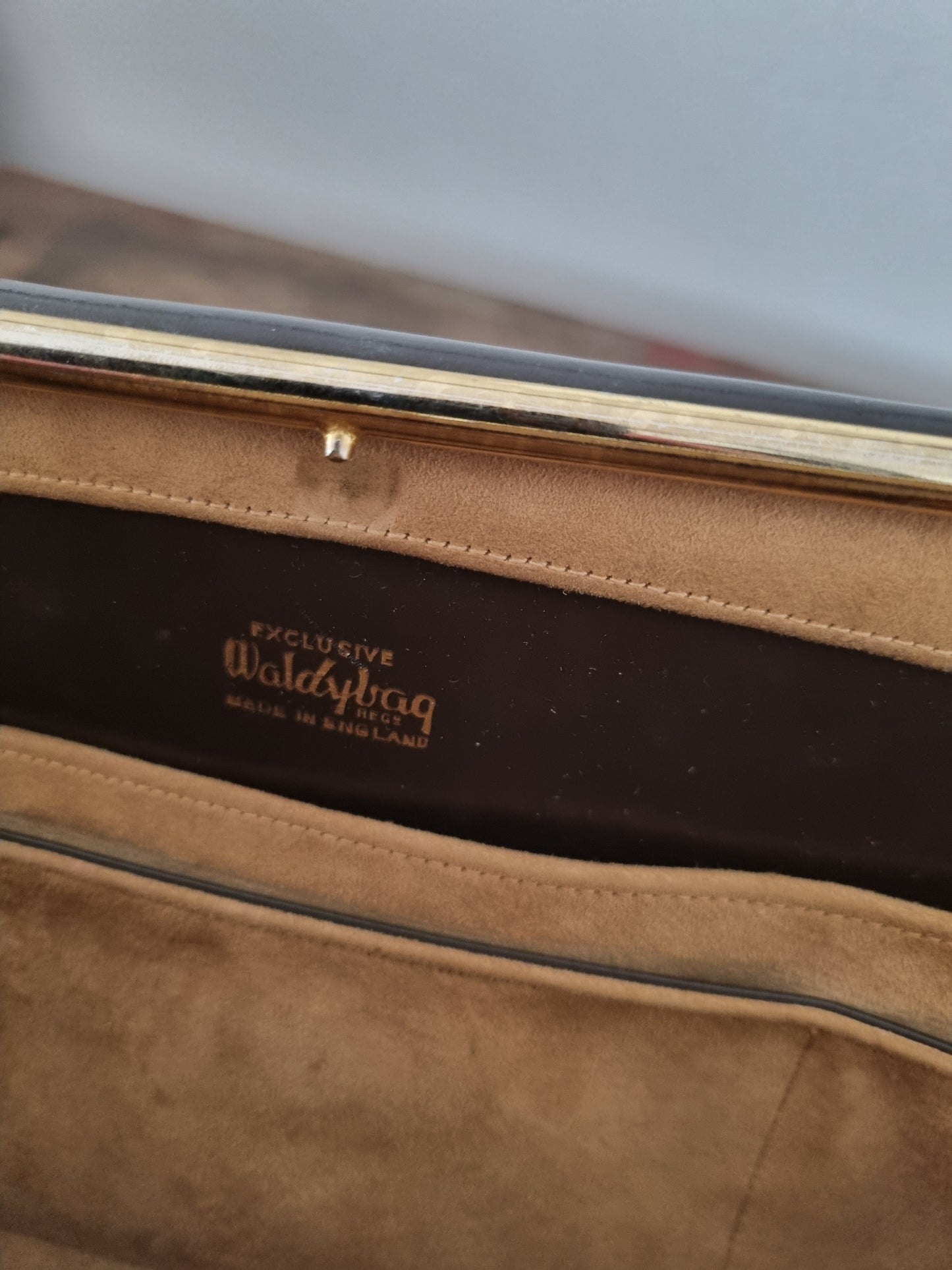 Brown Leather Waldybag. Made in England. In Flawless Condition.