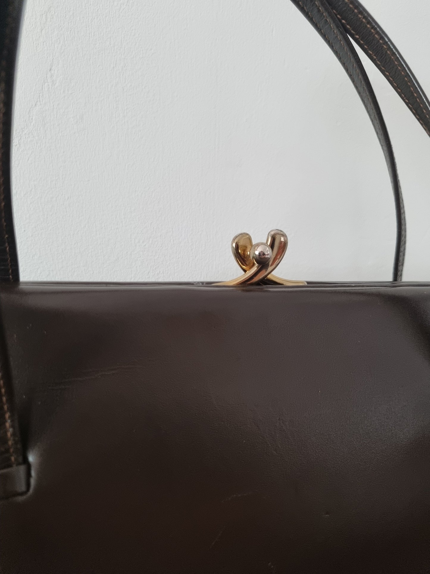 Brown Leather Peter M Alan Of London Handbag. Made in England.