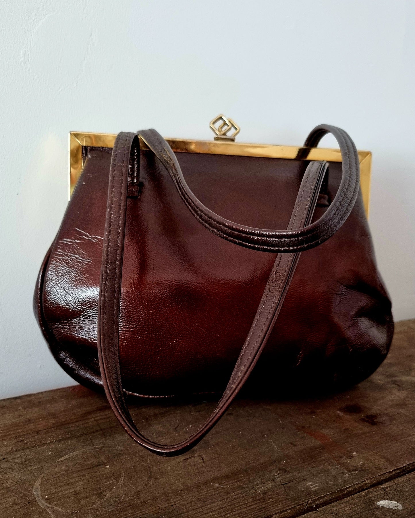 Brown Handbag. Maid Marion Model by English Lady. Made in England.