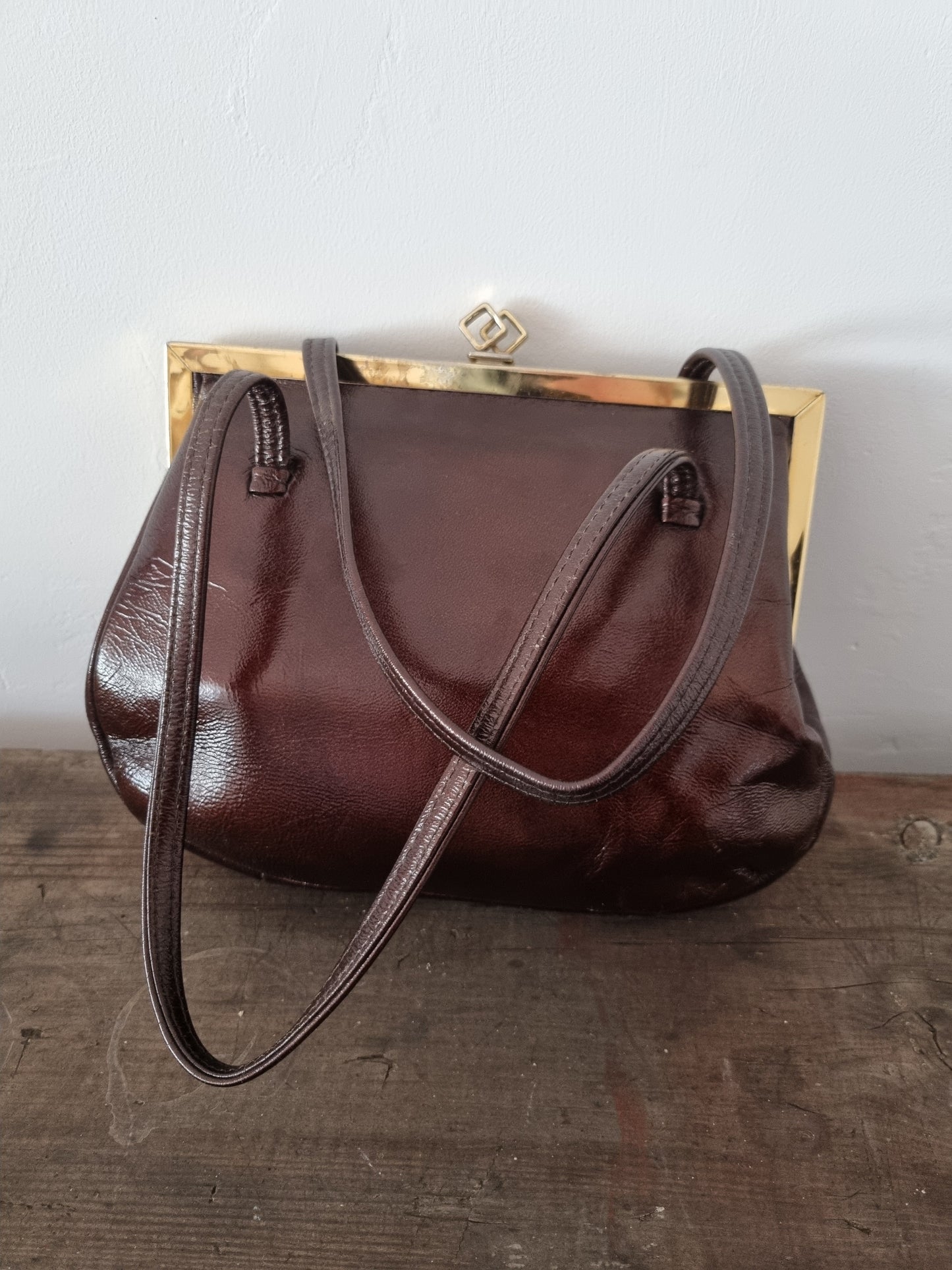 Brown Handbag. Maid Marion Model by English Lady. Made in England.