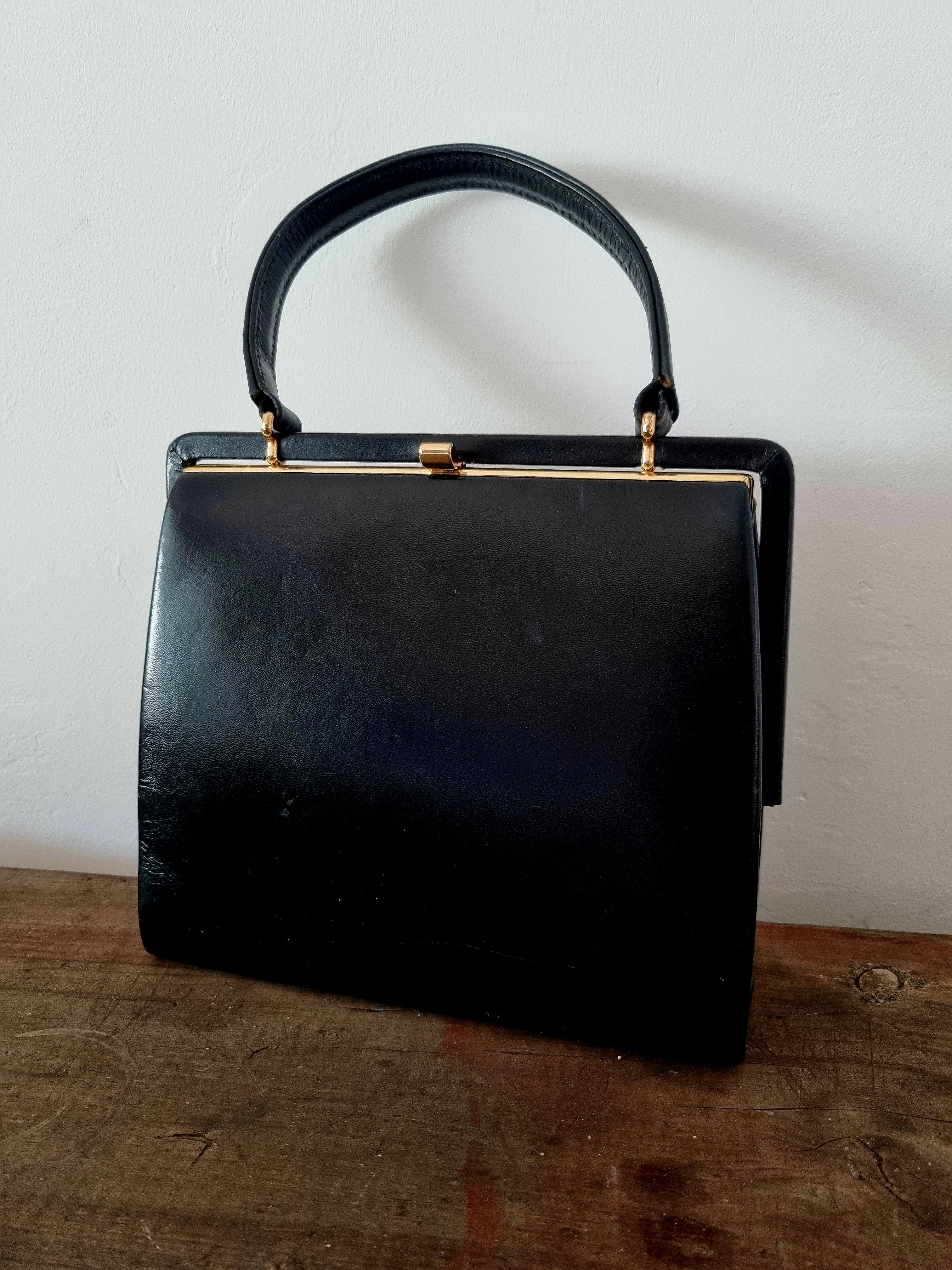 Square on sale leather bag