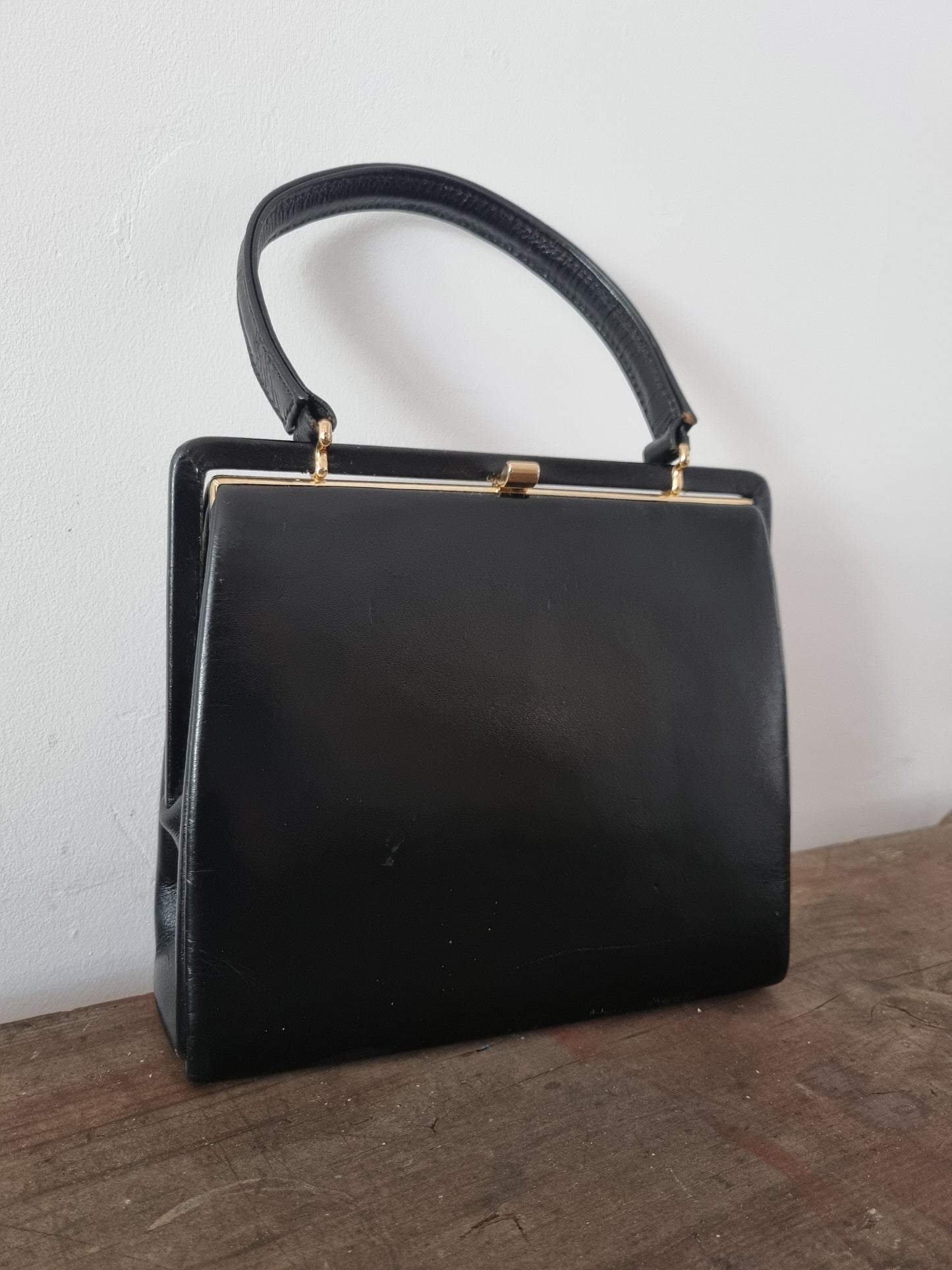 Black Eros Square Bag,Made in England.