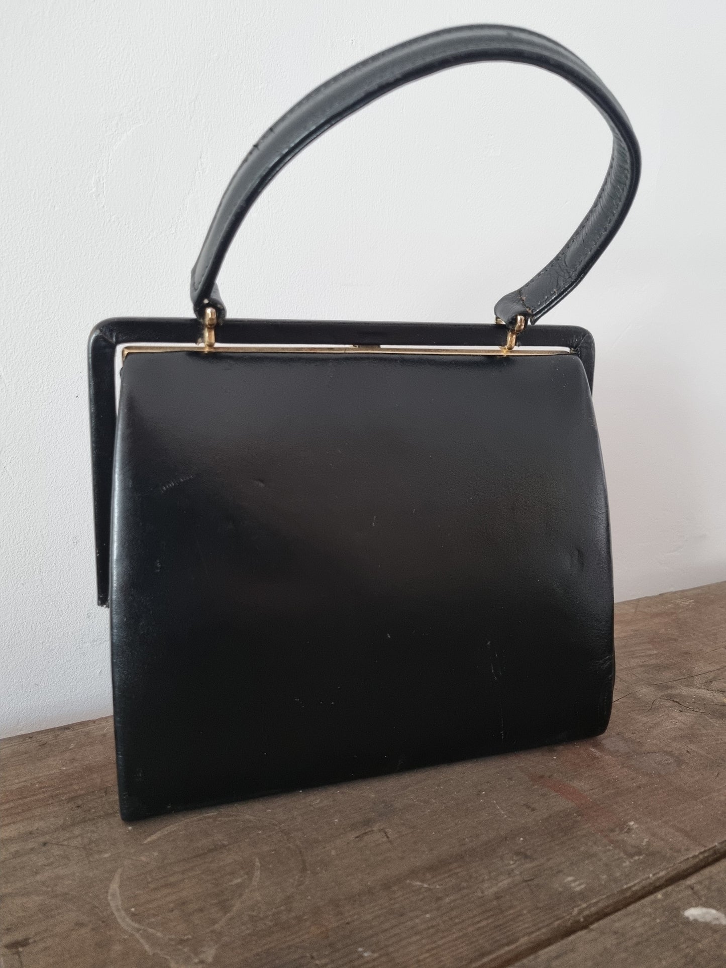 Black Eros Square Bag,Made in England.