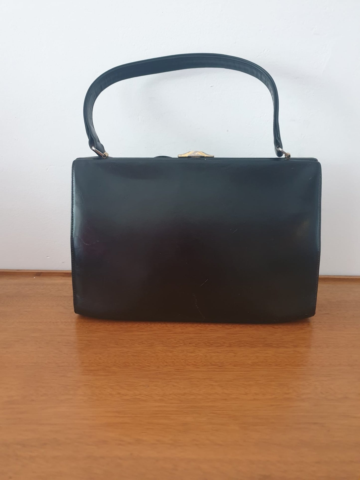 Vintage WaldyBag Bow Detail Black Kelly Handbag