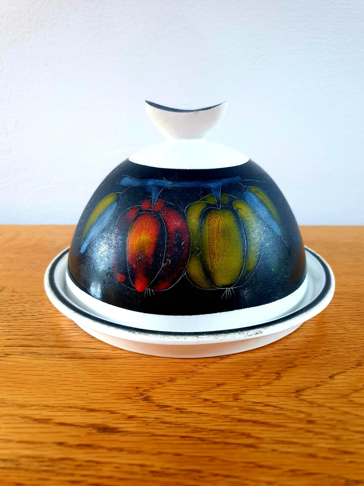 Mid Century Round Cheese Dish