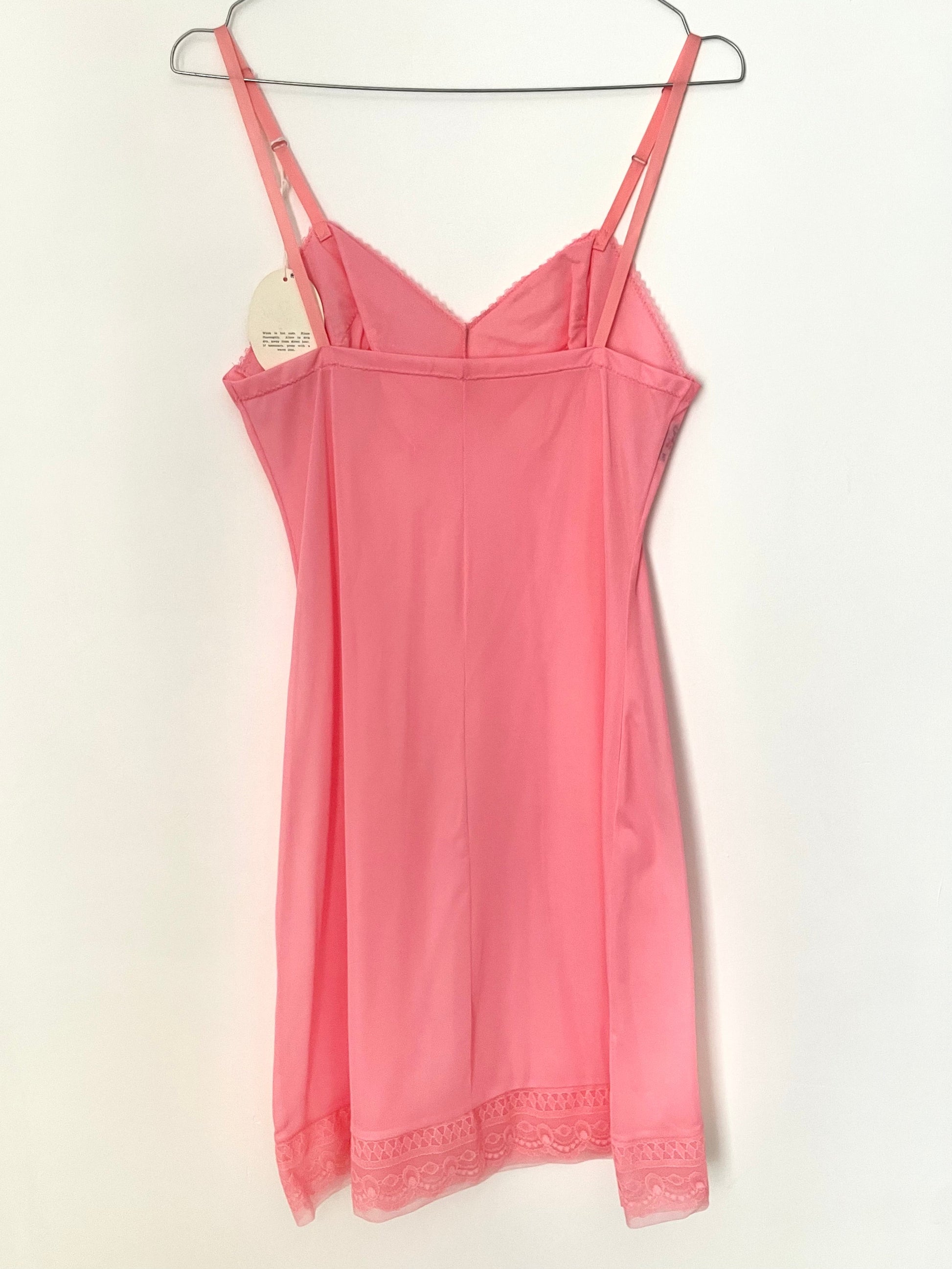 Vintage Briermaid Garment Pink Short Nylon Deadstock Slip Dress – Vintage  Appreciation Society