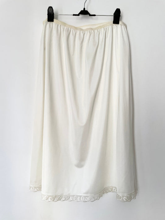 Vintage St Michael Lace Slip Skirt. Made in the UK.