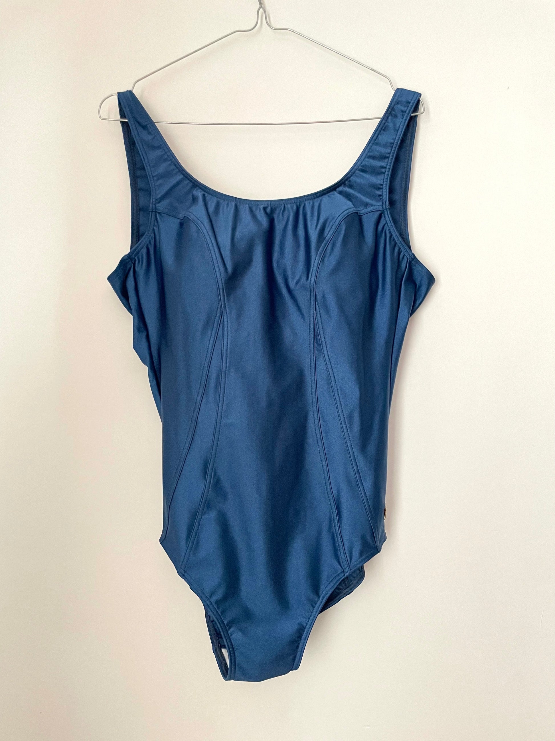 Vintage Triumph International Charme Navy Open Back Swimming Costume ...