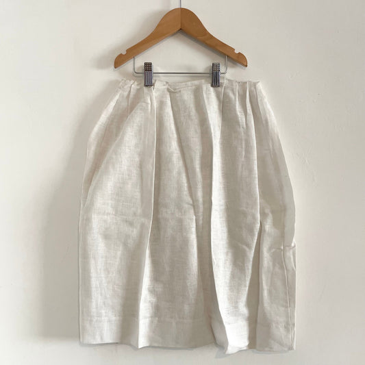 Antique Pleated Handmade Cream Under Skirt