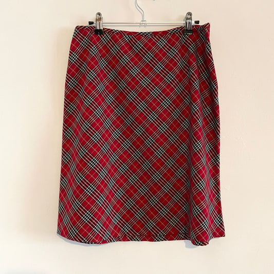Vintage Red Tartan Check My Michelle Skirt for Timeless Style