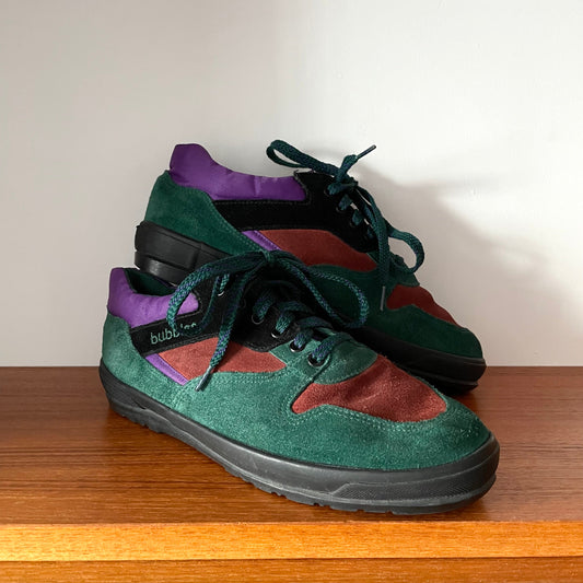 Vintage Clarks Multicoloured Green, Orange, Purple Lace Up Trainers. UK Size 8