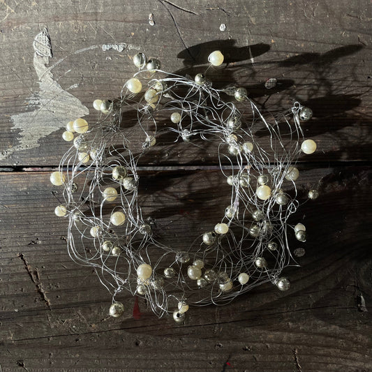 Vintage Handmade Beaded Wire Unique Bridal Wedding Headpiece