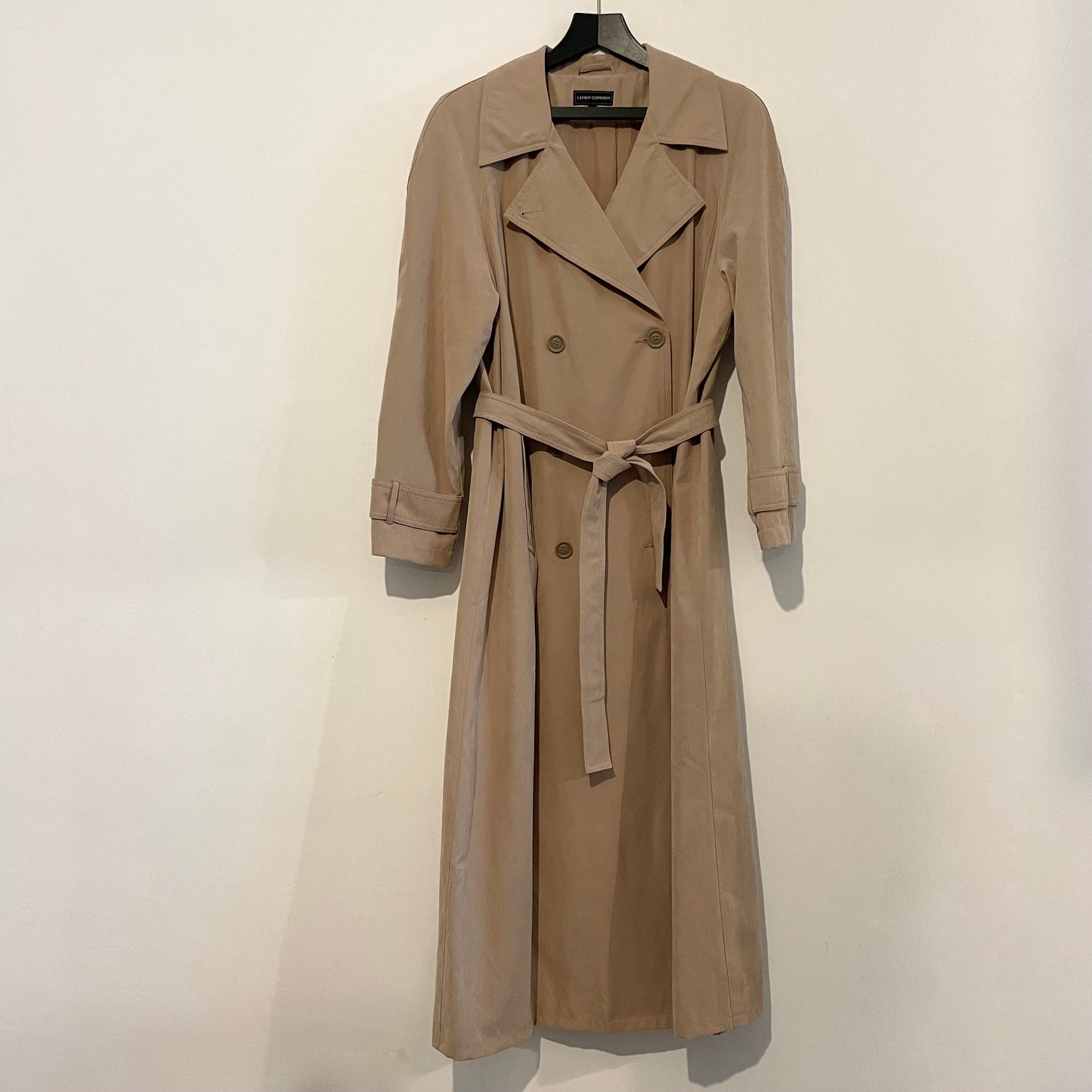 Vintage Lener Cordier Soft Long Line Belted Trench Coat