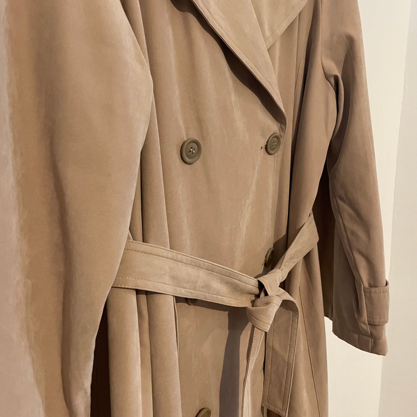 Vintage Lener Cordier Soft Long Line Belted Trench Coat