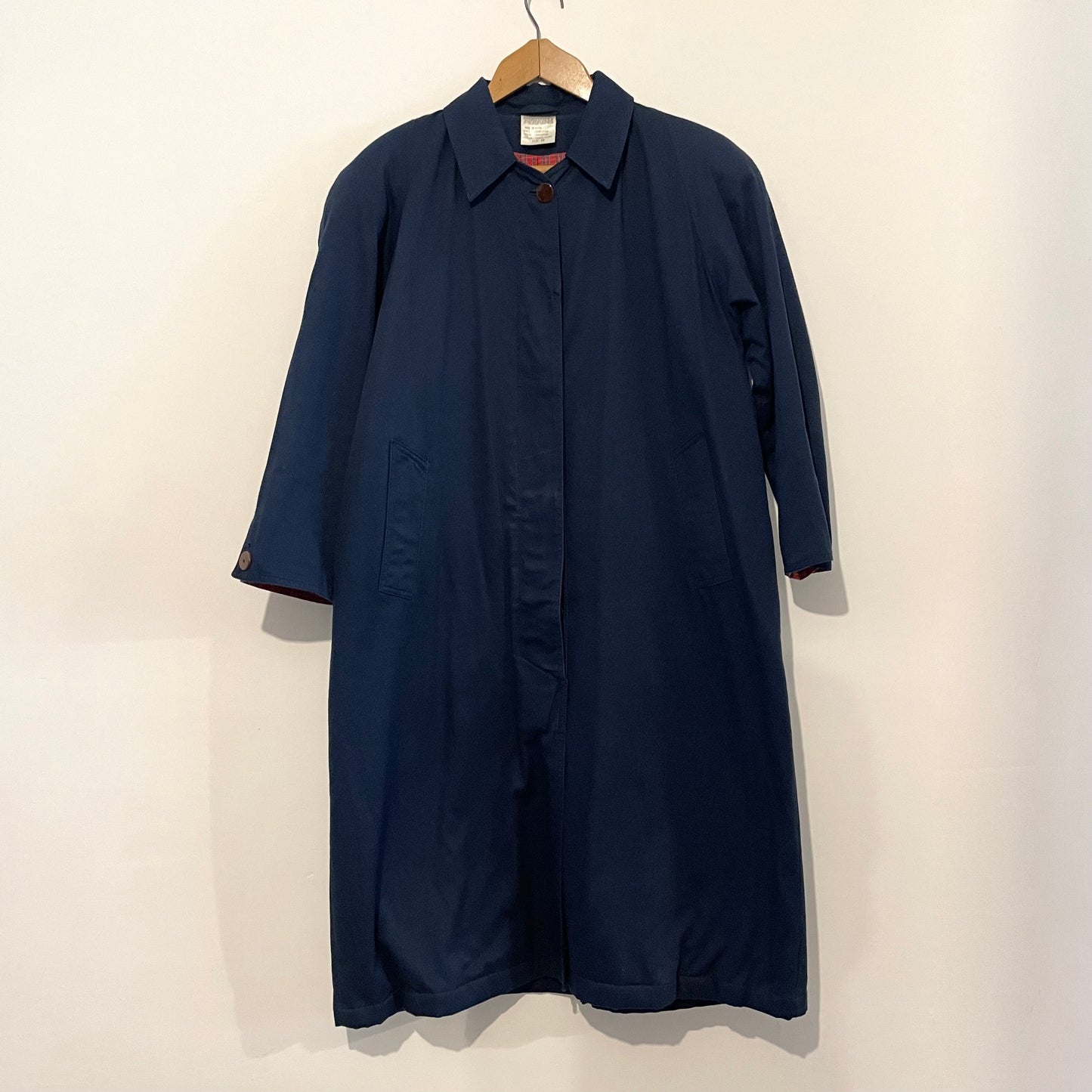 Vintage Dorothy Perkins Navy Cotton Trench Coat