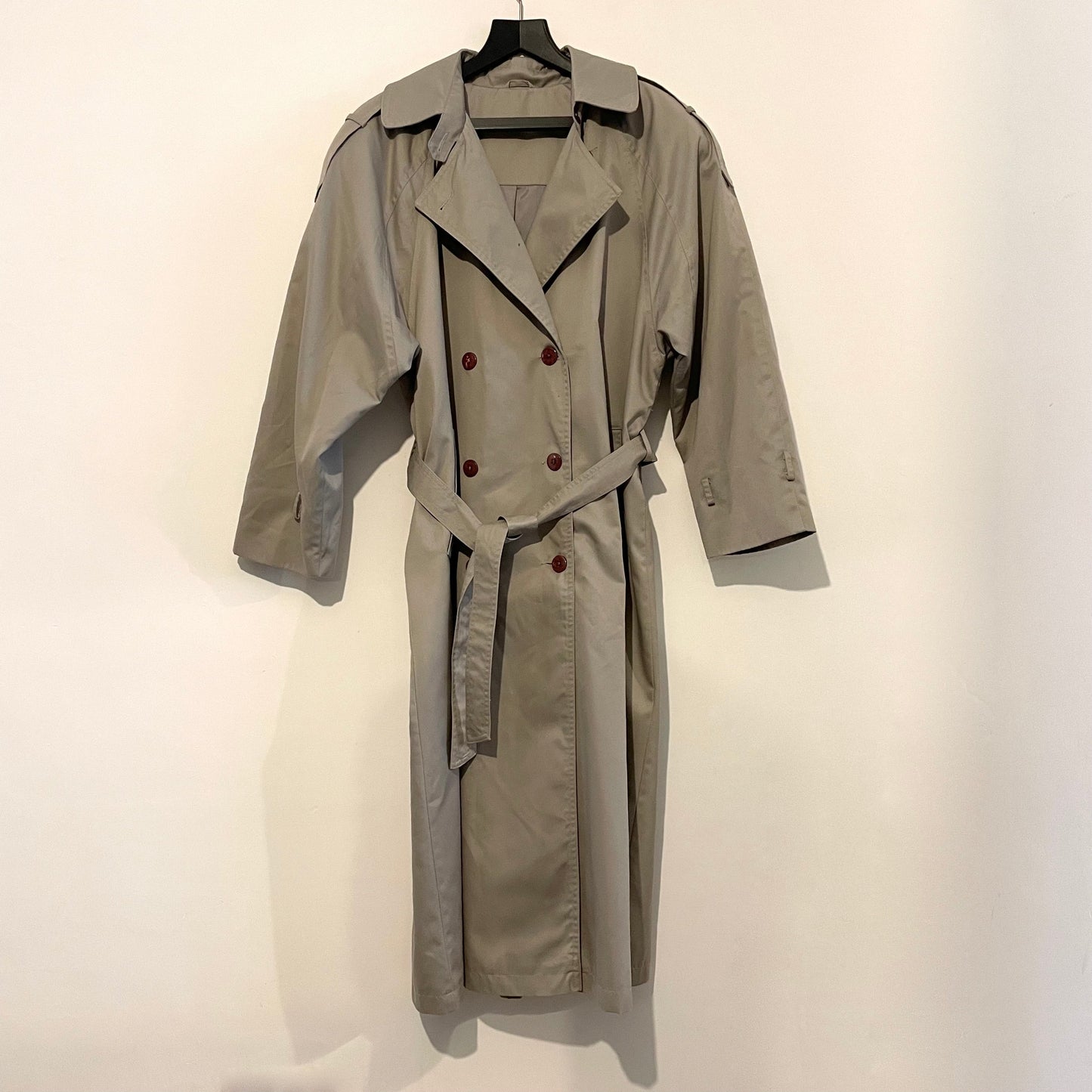 Vintage Grey Longline Classic T.A.L Trench Coat