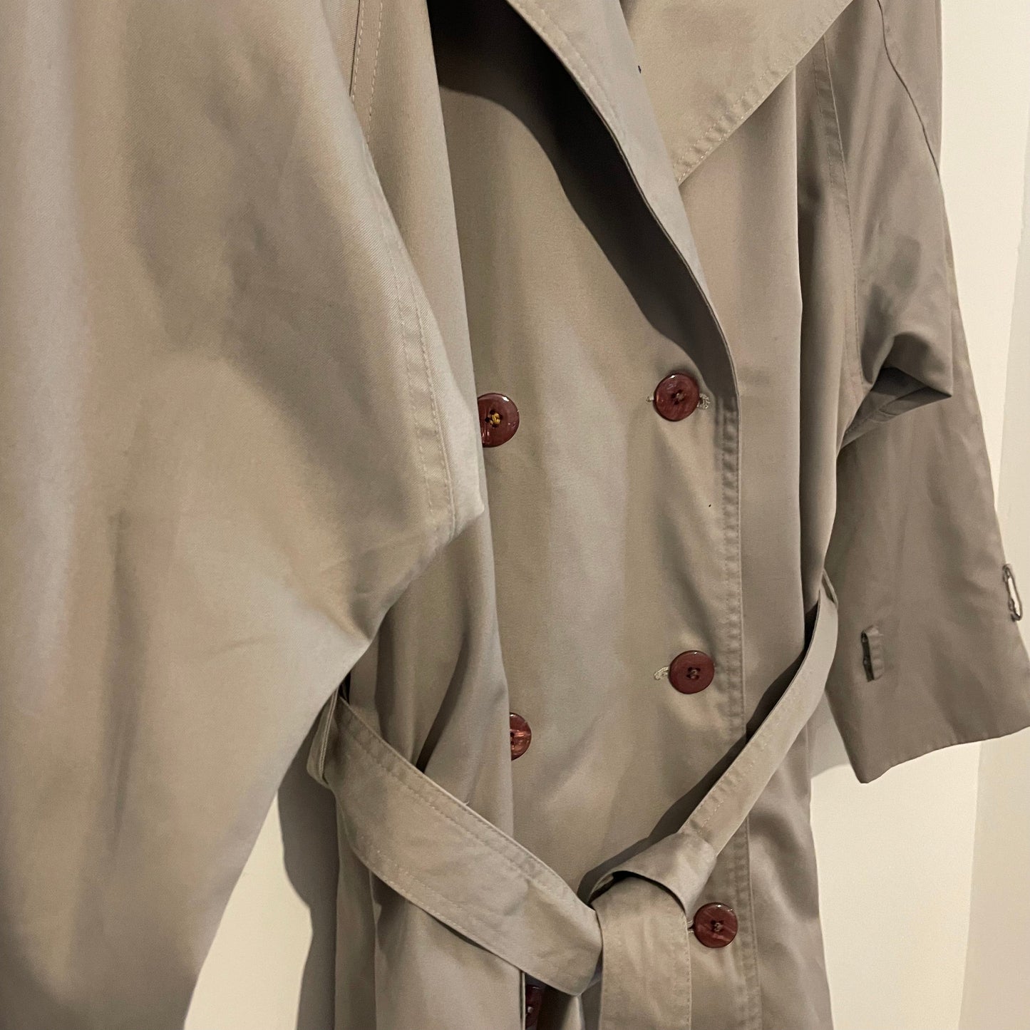 Vintage Grey Longline Classic T.A.L Trench Coat