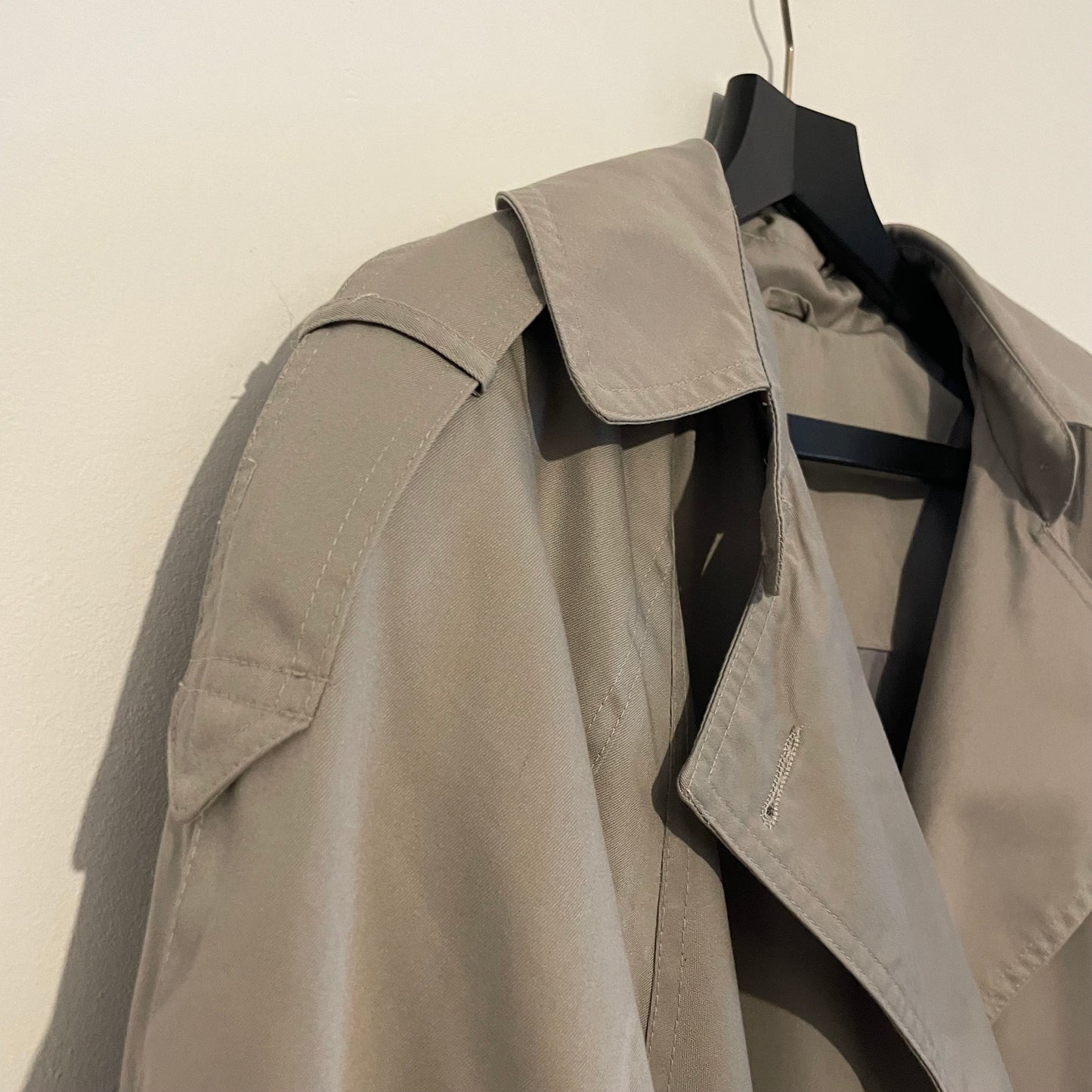 Vintage Grey Longline Classic T.A.L Trench Coat