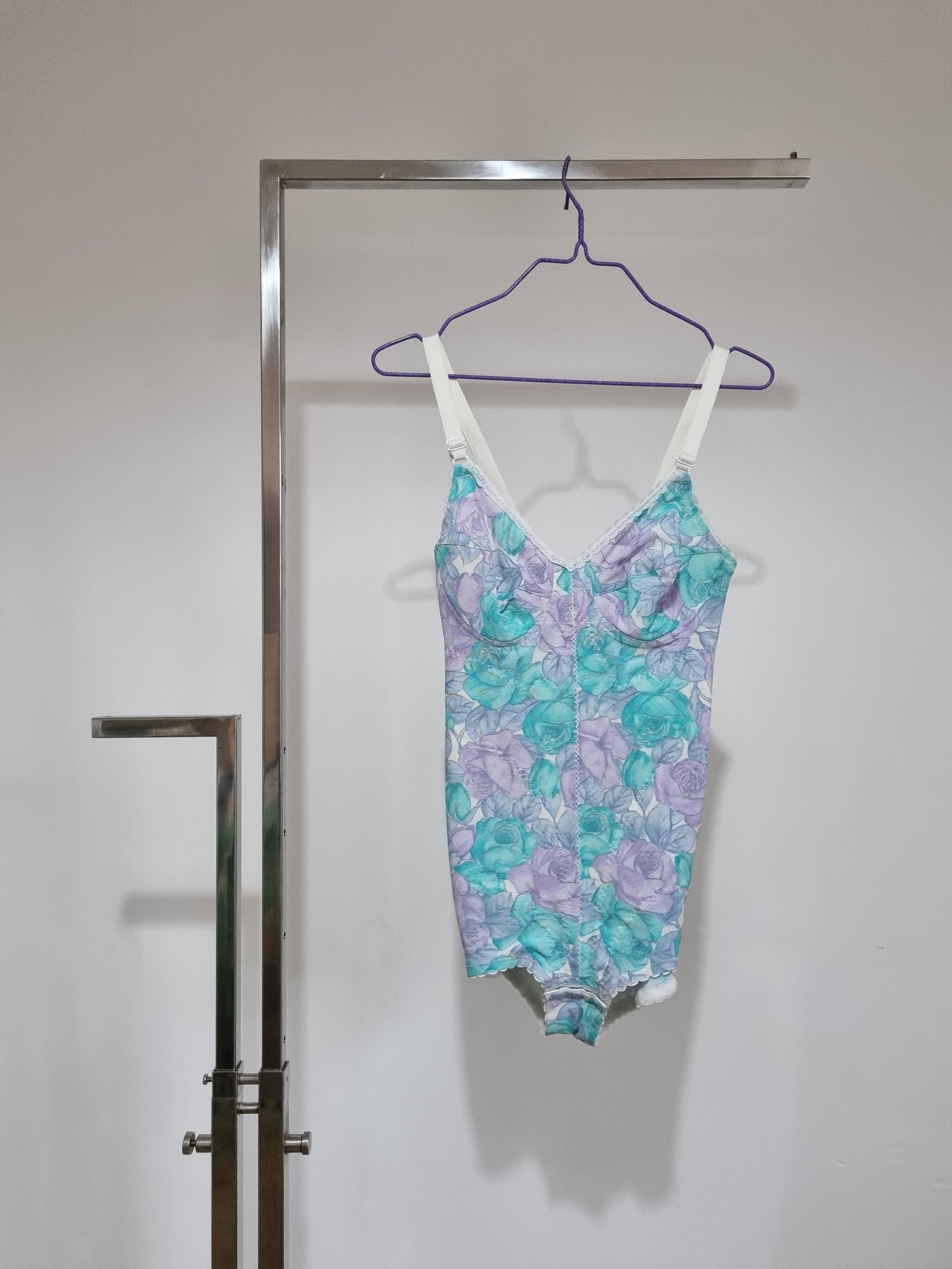 Turquoise Floral Bodysuit (UK8-12)