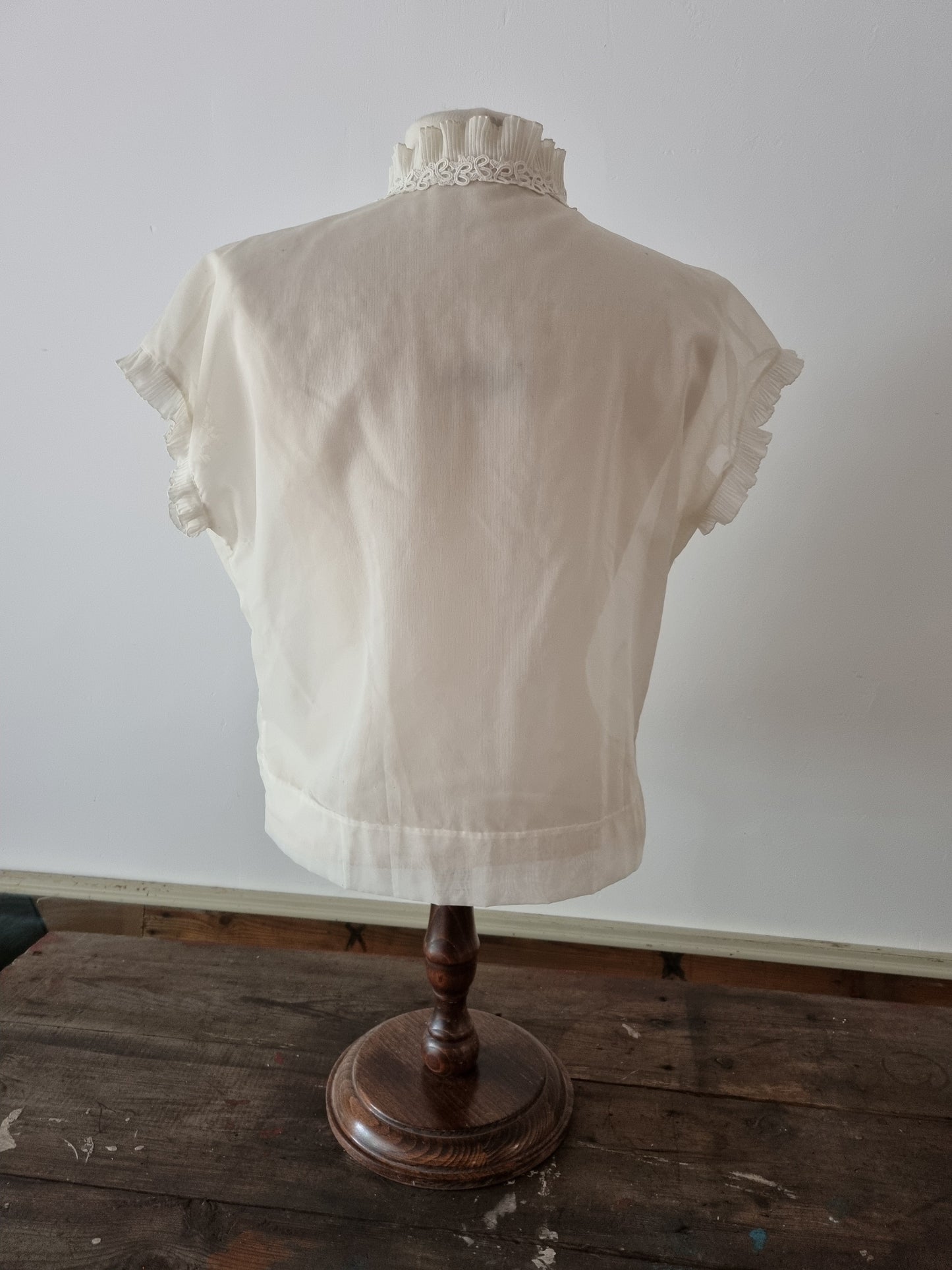 Permanently Pleated Vintage Pyjama Blouse