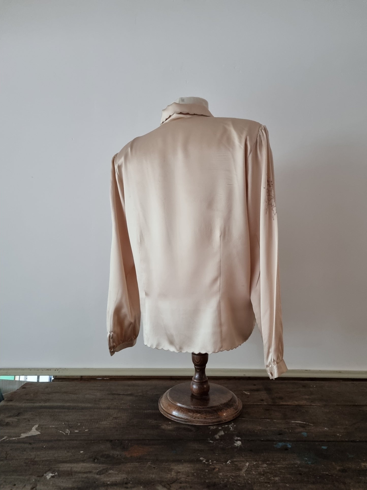 Peony (1970s) Silk Blouse