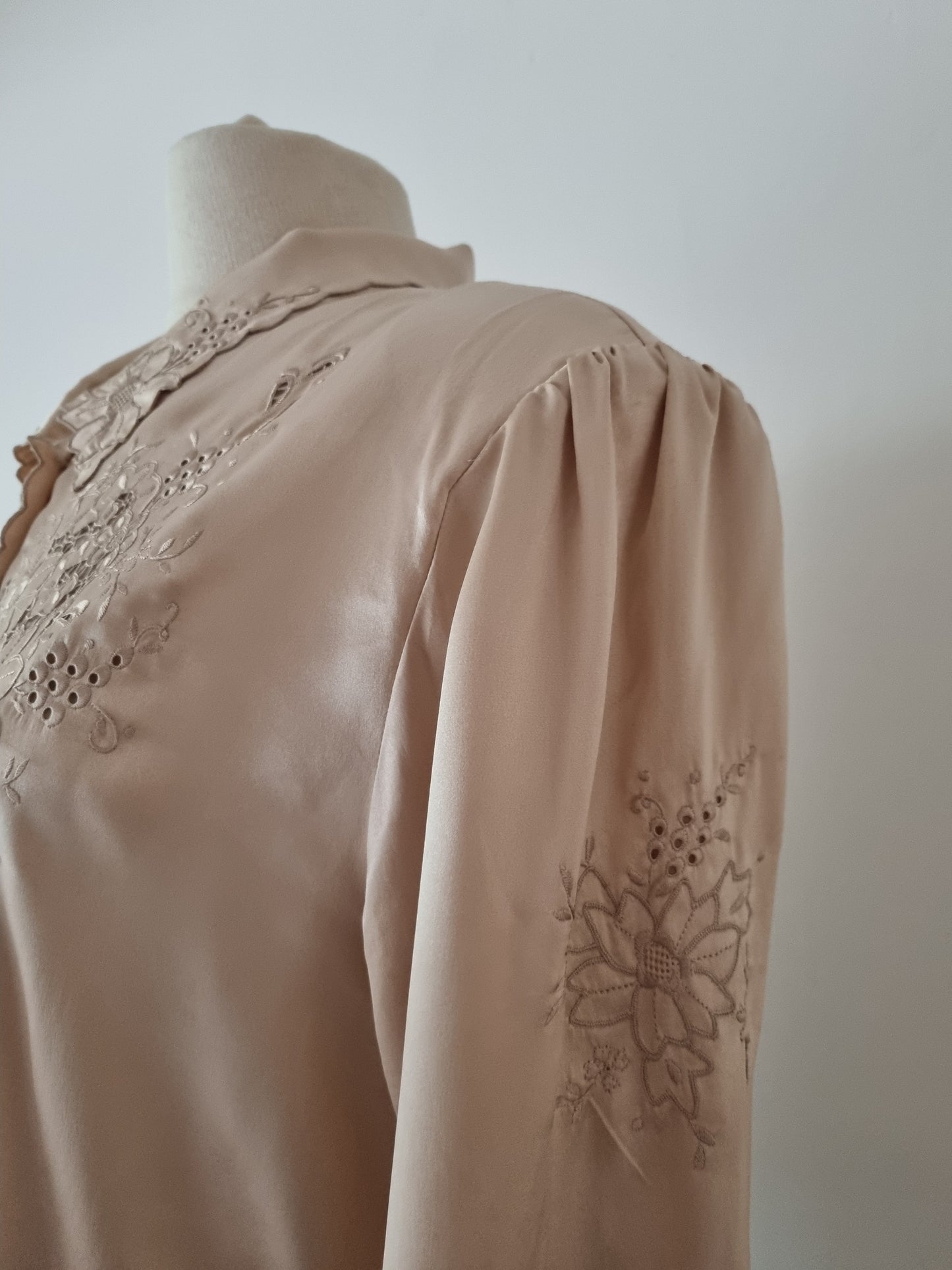 Peony (1970s) Silk Blouse